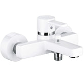 KLUDI "ZENTA" Wannenfüll- & Brausearmatur (weiß/chrom)